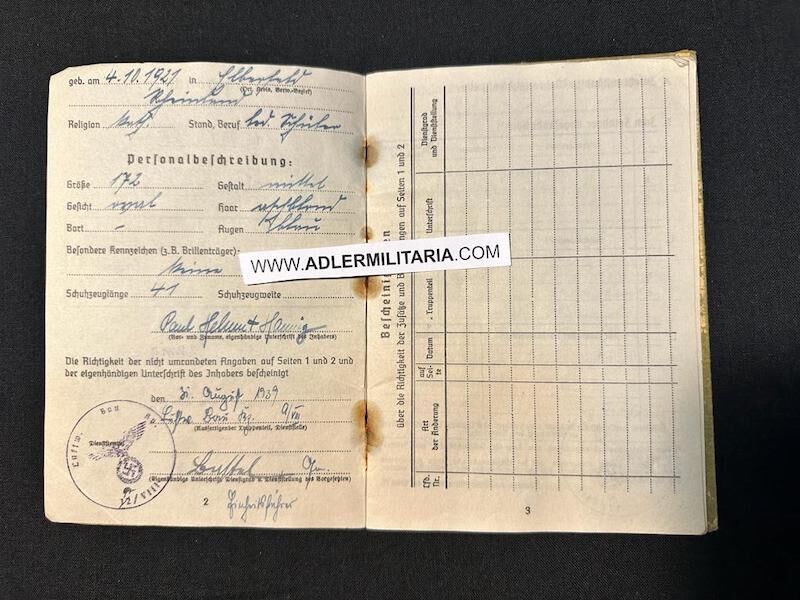 WWII German Soldbuch Medal Grouping - Obefr Helmut Hannig - Das Verdienstkreuz - Wehrmacht-Nachrichten-Kommandantur 301 - Sofia - DRK Set (Sold) - Image 4