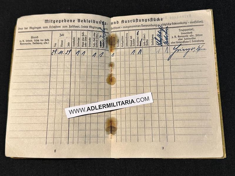 WWII German Soldbuch Medal Grouping - Obefr Helmut Hannig - Das Verdienstkreuz - Wehrmacht-Nachrichten-Kommandantur 301 - Sofia - DRK Set (Sold) - Image 6