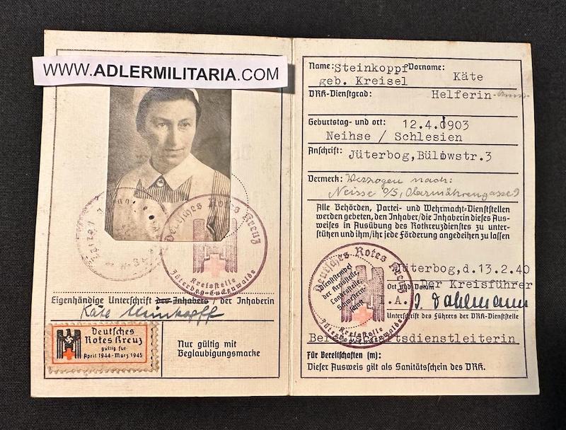 WWII German Soldbuch Medal Grouping - Obefr Helmut Hannig - Das Verdienstkreuz - Wehrmacht-Nachrichten-Kommandantur 301 - Sofia - DRK Set (Sold) - Image 24