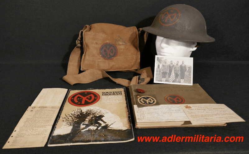 WWI US Army - 27th Infantry Grouping - PFC Andrew Mathews - HQ Co 105th Field Artillery