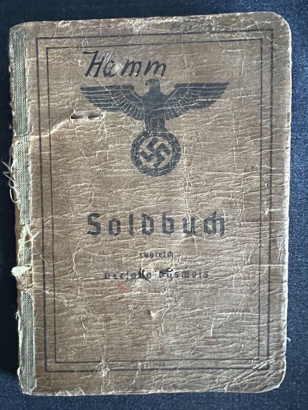 WWII German Waffen SS Soldbuch - SS-Pz-Gren Otto Hamm - LSSAH - Ardennes 1944/45 (Reserved) - Image 2