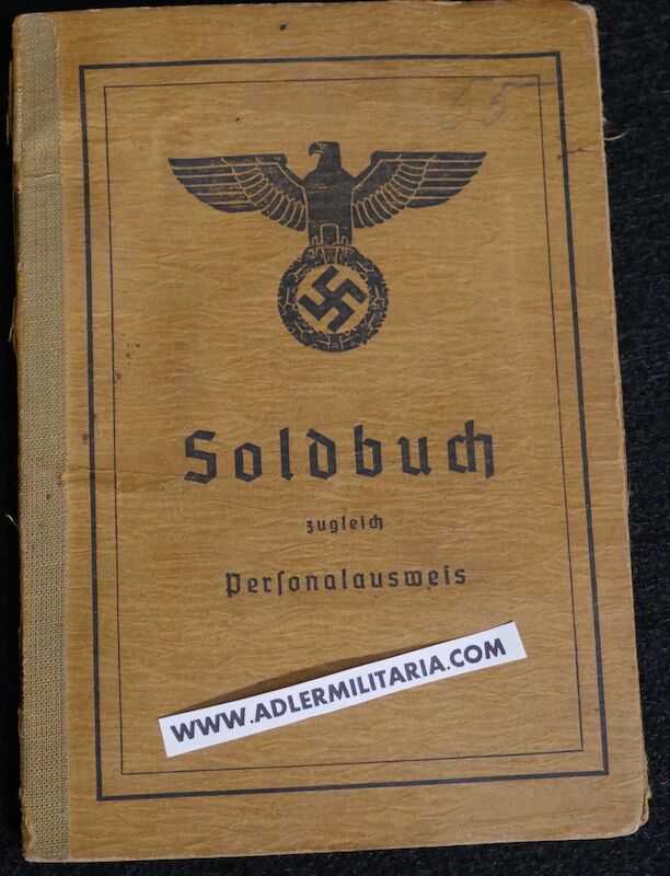 WWII German Panzer Soldbuch - Oberleutnant Hans Kurt Vetter (Swiss Born) - Panzer Regiment 2 & Panzer Lehr Regiment - Fought against US 101st Airborne Division at Bastogne - Ardennes & Holland - Ultra Rare (Sold) - Image 2