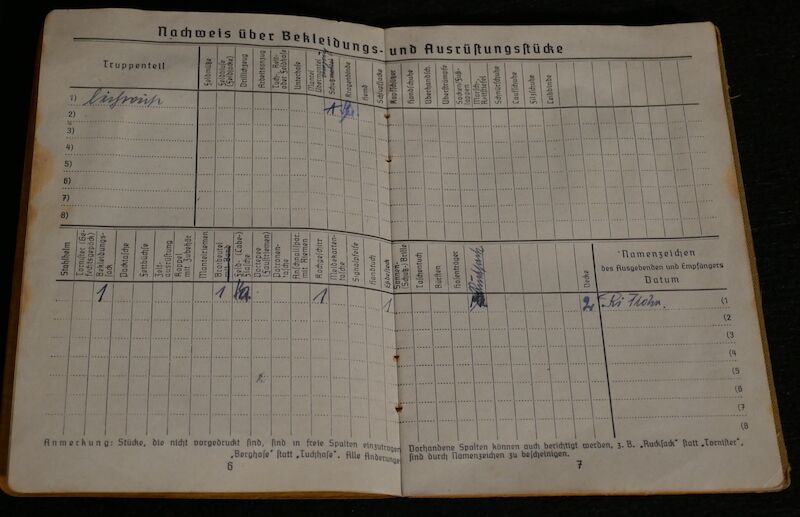 WWII German Panzer Soldbuch - Oberleutnant Hans Kurt Vetter (Swiss Born) - Panzer Regiment 2 & Panzer Lehr Regiment - Fought against US 101st Airborne Division at Bastogne - Ardennes & Holland - Ultra Rare (Sold) - Image 5