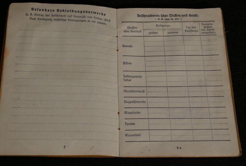 WWII German Panzer Soldbuch - Oberleutnant Hans Kurt Vetter (Swiss Born) - Panzer Regiment 2 & Panzer Lehr Regiment - Fought against US 101st Airborne Division at Bastogne - Ardennes & Holland - Ultra Rare (Sold) - Image 6