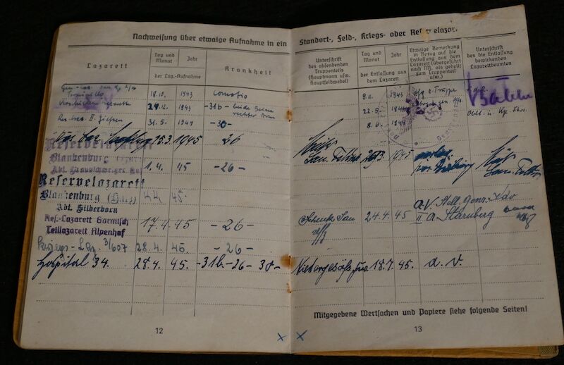WWII German Panzer Soldbuch - Oberleutnant Hans Kurt Vetter (Swiss Born) - Panzer Regiment 2 & Panzer Lehr Regiment - Fought against US 101st Airborne Division at Bastogne - Ardennes & Holland - Ultra Rare (Sold) - Image 10