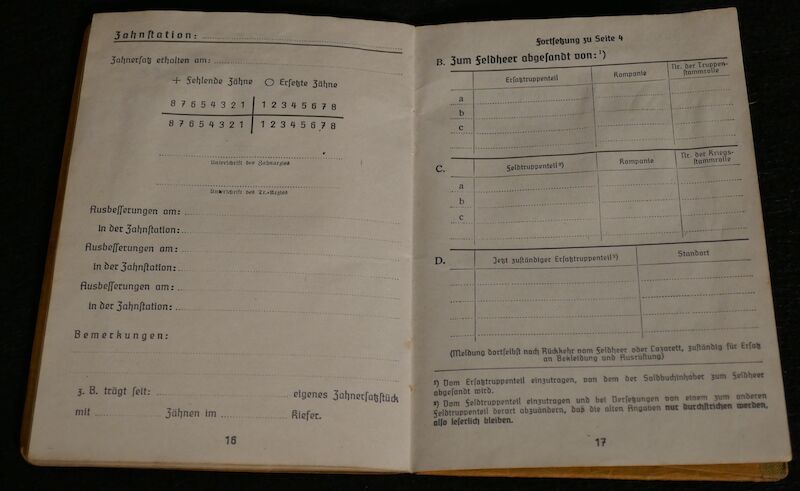 WWII German Panzer Soldbuch - Oberleutnant Hans Kurt Vetter (Swiss Born) - Panzer Regiment 2 & Panzer Lehr Regiment - Fought against US 101st Airborne Division at Bastogne - Ardennes & Holland - Ultra Rare (Sold) - Image 12