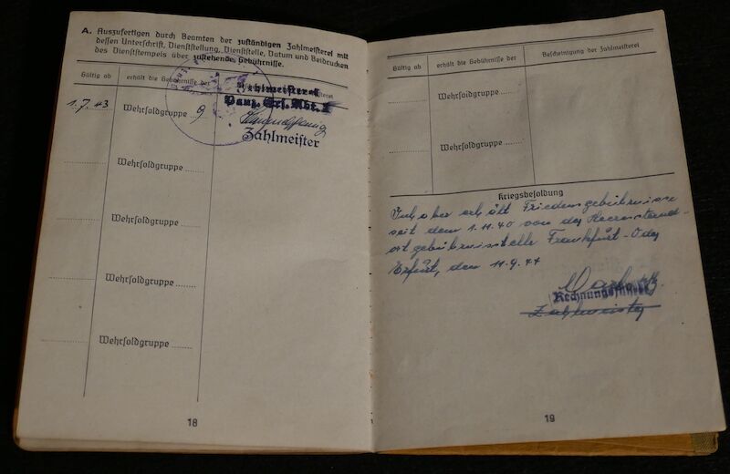 WWII German Panzer Soldbuch - Oberleutnant Hans Kurt Vetter (Swiss Born) - Panzer Regiment 2 & Panzer Lehr Regiment - Fought against US 101st Airborne Division at Bastogne - Ardennes & Holland - Ultra Rare (Sold) - Image 13