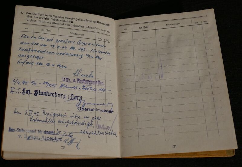 WWII German Panzer Soldbuch - Oberleutnant Hans Kurt Vetter (Swiss Born) - Panzer Regiment 2 & Panzer Lehr Regiment - Fought against US 101st Airborne Division at Bastogne - Ardennes & Holland - Ultra Rare (Sold) - Image 14