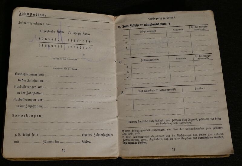WWII German Soldbuch - Grenadier Pregant - Hoch und Deutschmeister - "Operation Spring Awakening" - Hungary 1945 (Sold) - Image 13