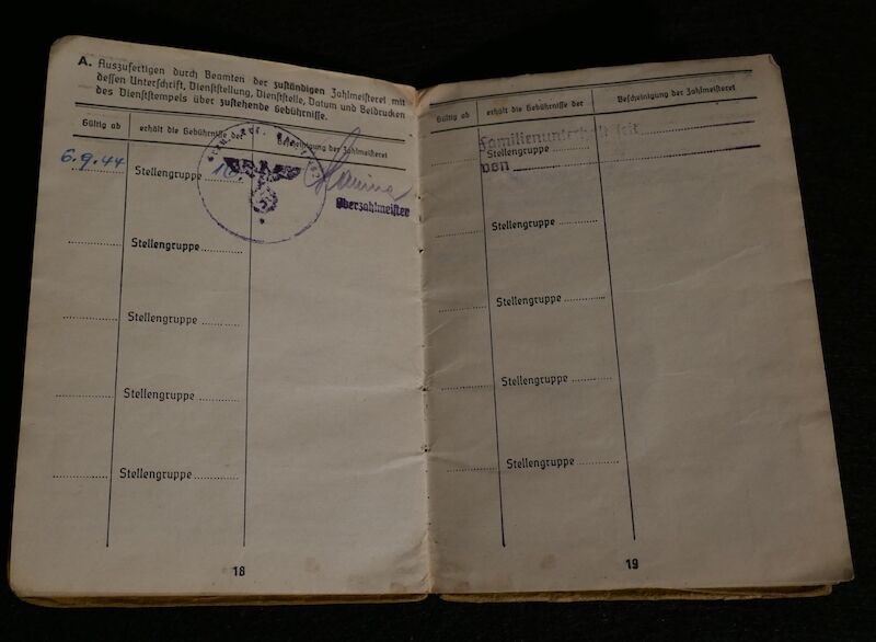 WWII German Soldbuch - Grenadier Pregant - Hoch und Deutschmeister - "Operation Spring Awakening" - Hungary 1945 (Sold) - Image 14