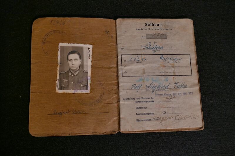 WWII German Army Soldbuch - Gefr Vetter - Finnish in German Army - Grenadier Regiment 1121 - 533 VGD - Fought against US Army in France -