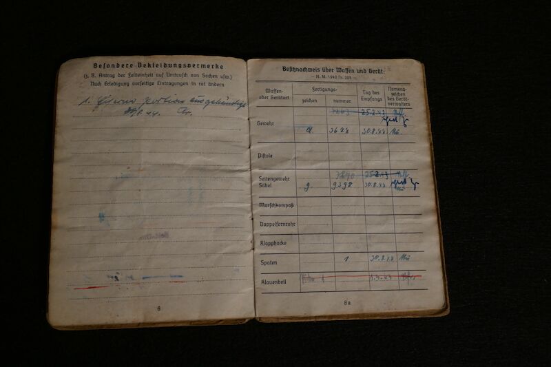 WWII German Army Soldbuch - Gefr Vetter - Finnish in German Army - Grenadier Regiment 1121 - 533 VGD - Fought against US Army in France - - Image 14