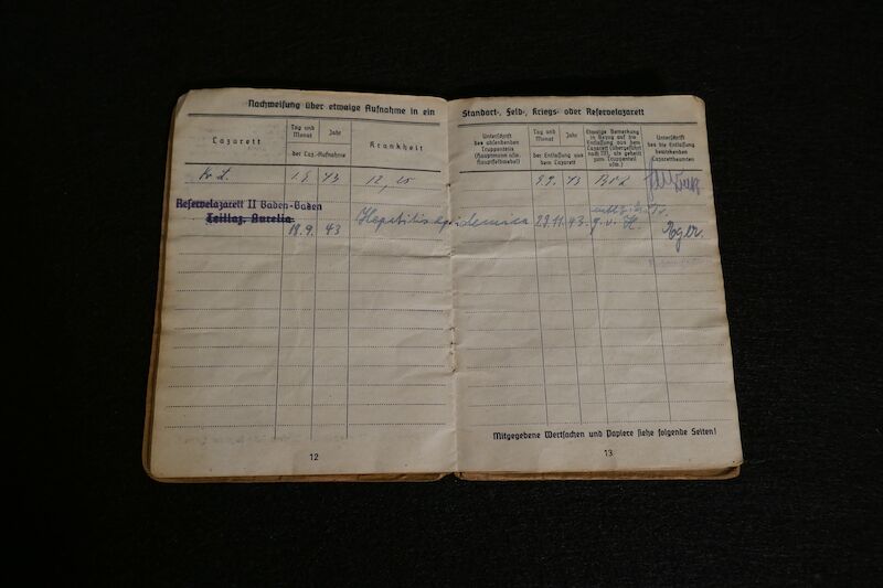 WWII German Army Soldbuch - Gefr Vetter - Finnish in German Army - Grenadier Regiment 1121 - 533 VGD - Fought against US Army in France - - Image 10