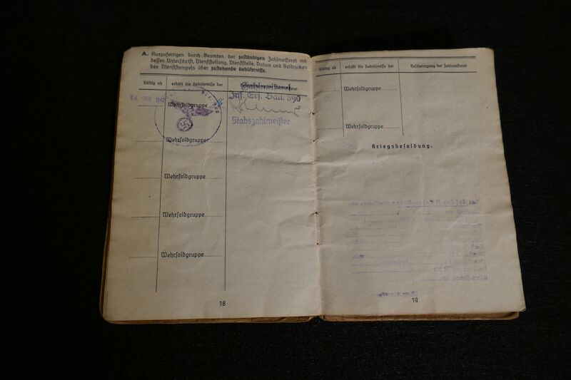 WWII German Army Soldbuch - Gefr Vetter - Finnish in German Army - Grenadier Regiment 1121 - 533 VGD - Fought against US Army in France - - Image 7