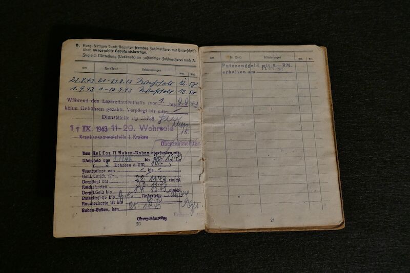 WWII German Army Soldbuch - Gefr Vetter - Finnish in German Army - Grenadier Regiment 1121 - 533 VGD - Fought against US Army in France - - Image 6