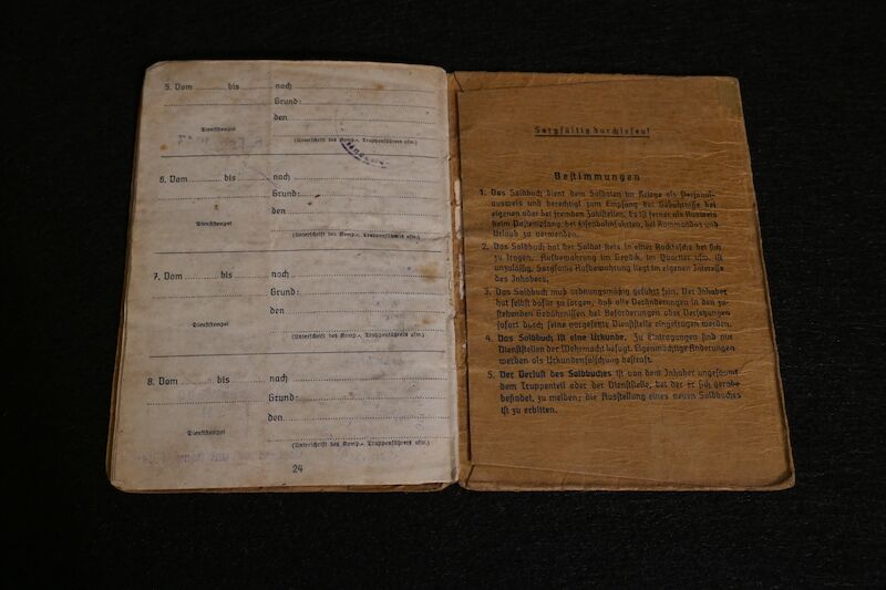 WWII German Army Soldbuch - Gefr Vetter - Finnish in German Army - Grenadier Regiment 1121 - 533 VGD - Fought against US Army in France - - Image 4