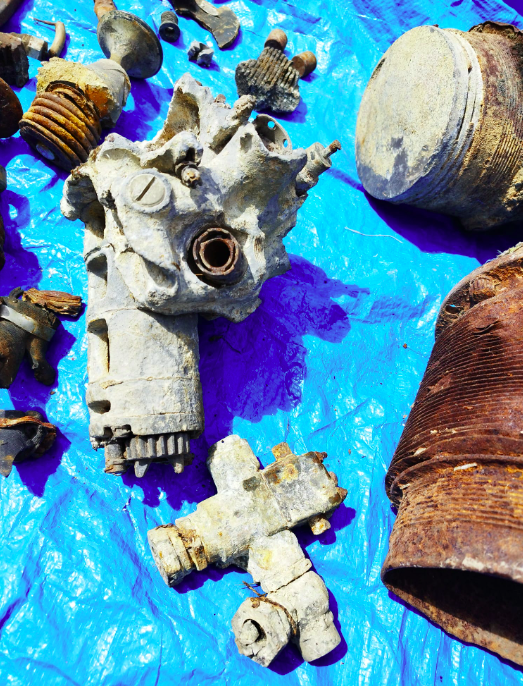 WWII German FW 190 F-8 (931853) "White 7" Engine & Pilot Seat - Schlachtgeschwader 4 - Super Rare Relic of War - Image 29