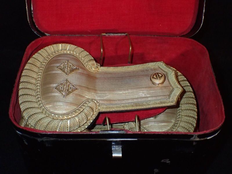 WWII Imperial Japanese - Occupation Taiwan 'Chokunin' Governor General Epaulettes - Rare