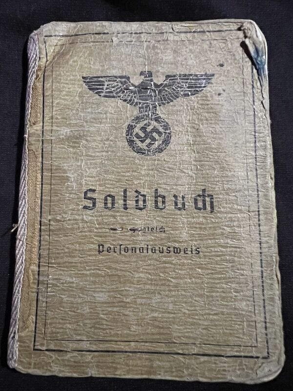 WWII German Soldbuch - Oberfeldwebel Rohrl - France 1944 - Died as a POW in France - Depot 183 - St.Medard-en-Jalles (Gironde) - 11th Panzer Division - Feldzeug Batl 23 - Buried in Berneuil - Iron Cross - Image 4