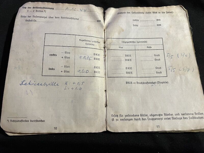WWII German Soldbuch - Oberfeldwebel Rohrl - France 1944 - Died as a POW in France - Depot 183 - St.Medard-en-Jalles (Gironde) - 11th Panzer Division - Feldzeug Batl 23 - Buried in Berneuil - Iron Cross - Image 14
