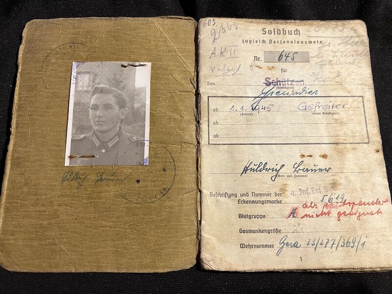 WWII German Soldbuch - Gefreiter Bauer - Grenadier Regiment 116 (9 Inf Div) - Machine Gun Team - 19 Volks Grenadier Division - West Wall 1945 - Fought against US Troops (Sold) - Image 3
