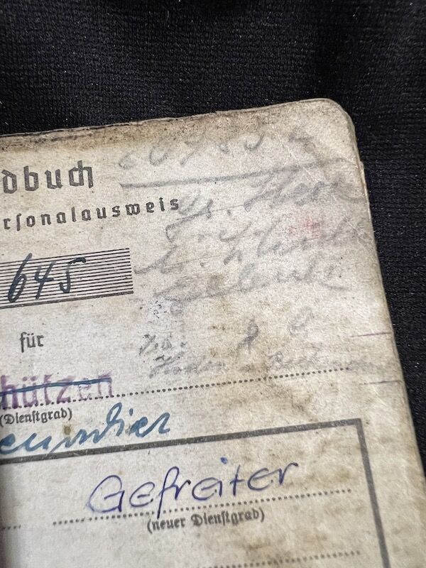 WWII German Soldbuch - Gefreiter Bauer - Grenadier Regiment 116 (9 Inf Div) - Machine Gun Team - 19 Volks Grenadier Division - West Wall 1945 - Fought against US Troops (Sold) - Image 5