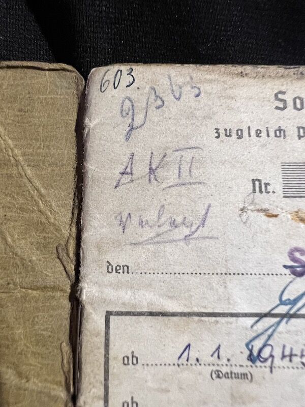 WWII German Soldbuch - Gefreiter Bauer - Grenadier Regiment 116 (9 Inf Div) - Machine Gun Team - 19 Volks Grenadier Division - West Wall 1945 - Fought against US Troops (Sold) - Image 6