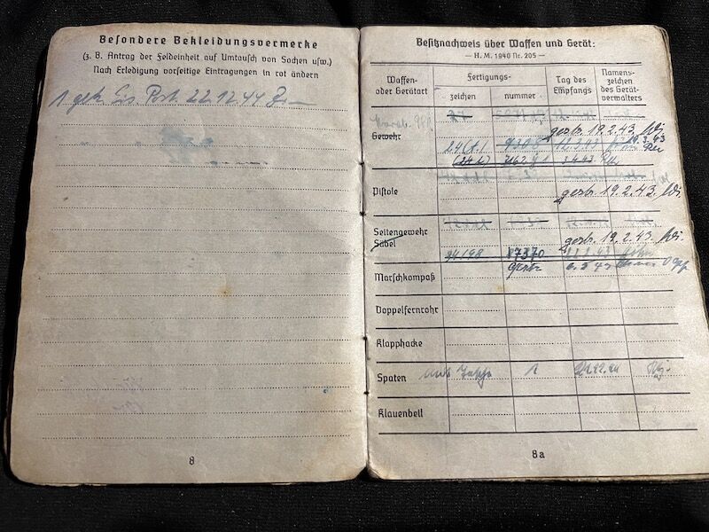 WWII German Soldbuch - Gefreiter Bauer - Grenadier Regiment 116 (9 Inf Div) - Machine Gun Team - 19 Volks Grenadier Division - West Wall 1945 - Fought against US Troops (Sold) - Image 12