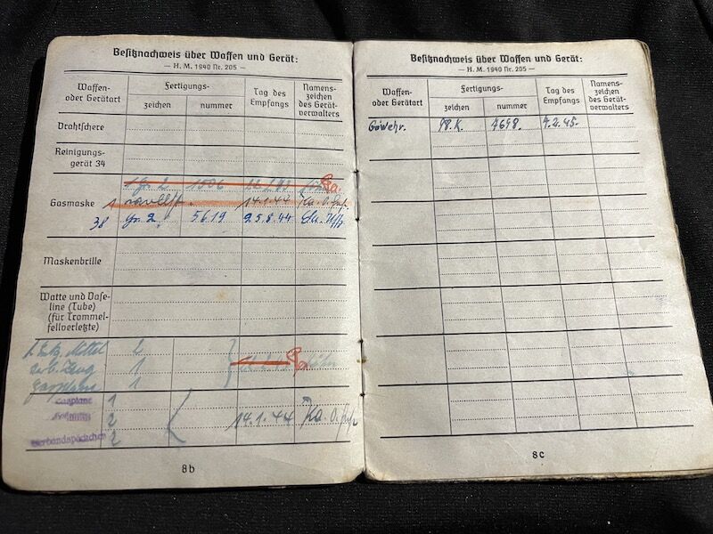WWII German Soldbuch - Gefreiter Bauer - Grenadier Regiment 116 (9 Inf Div) - Machine Gun Team - 19 Volks Grenadier Division - West Wall 1945 - Fought against US Troops (Sold) - Image 14