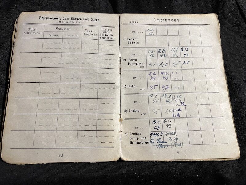 WWII German Soldbuch - Gefreiter Bauer - Grenadier Regiment 116 (9 Inf Div) - Machine Gun Team - 19 Volks Grenadier Division - West Wall 1945 - Fought against US Troops (Sold) - Image 15