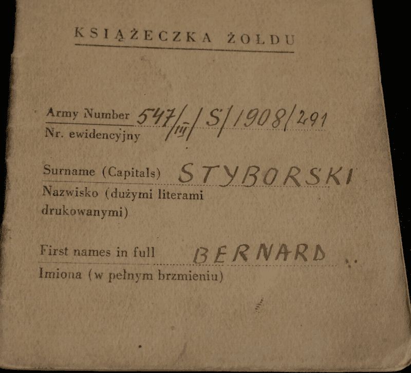 WWII Free Polish Army - Service & Pay Book - Armed Forces West - Styborski - Soldier's ID Bracelet - Super Rare - Image 6