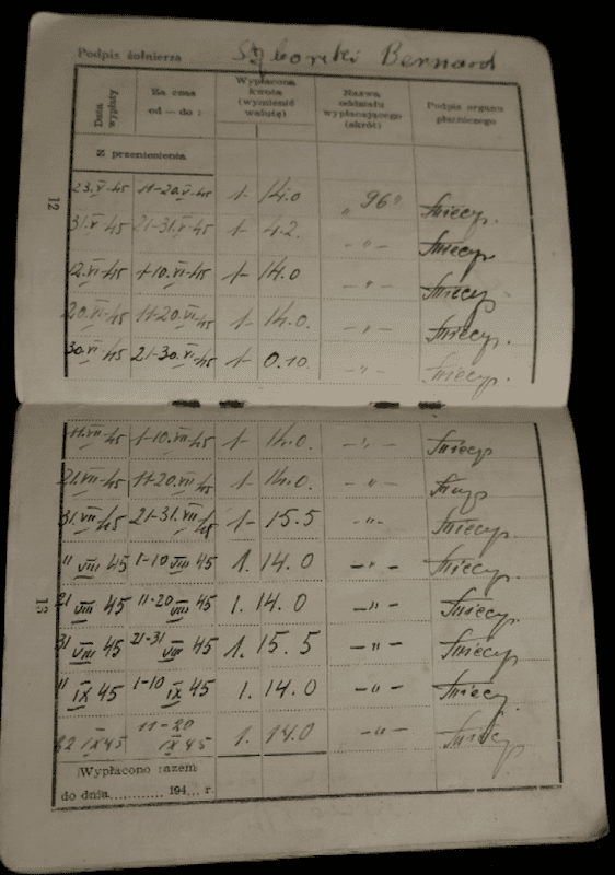 WWII Free Polish Army - Service & Pay Book - Armed Forces West - Styborski - Soldier's ID Bracelet - Super Rare - Image 14