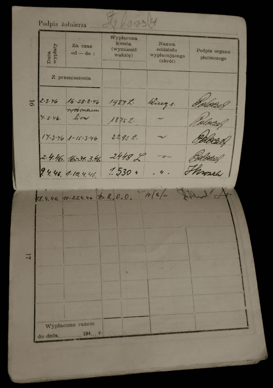 WWII Free Polish Army - Service & Pay Book - Armed Forces West - Styborski - Soldier's ID Bracelet - Super Rare - Image 16