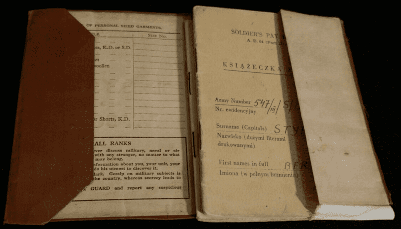 WWII Free Polish Army - Service & Pay Book - Armed Forces West - Styborski - Soldier's ID Bracelet - Super Rare - Image 22