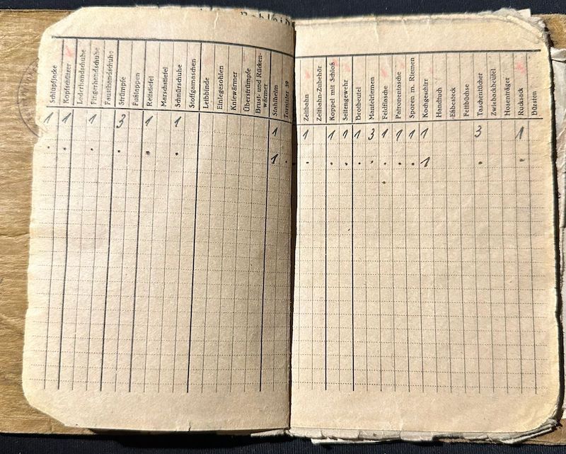 WWII German Army Soldbuch - Wehrmacht Leutnant Gersch - Artillerie Regiment 168 - 38 Infanterie Division - Sturmtage - Iron Cross First Class- - Image 8