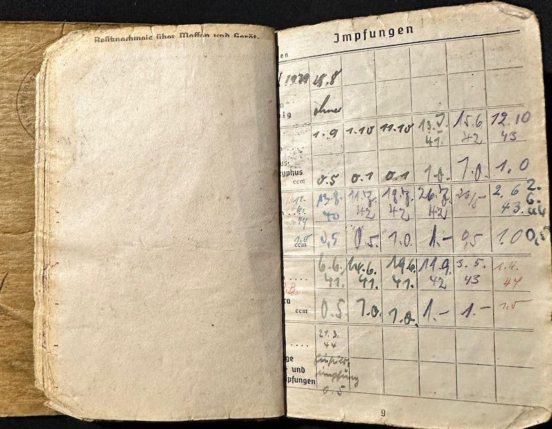 WWII German Army Soldbuch - Wehrmacht Leutnant Gersch - Artillerie Regiment 168 - 38 Infanterie Division - Sturmtage - Iron Cross First Class- - Image 14