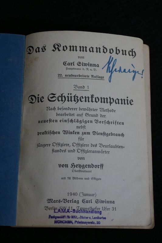 WWII German Army Field Manual - Das Kommandobuch - Die Schützenkompanie - Rare (Sold) - Image 5