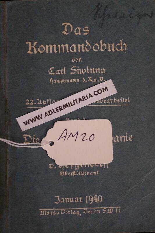 WWII German Army Field Manual - Das Kommandobuch - Die Schützenkompanie - Rare (Sold) - Image 10