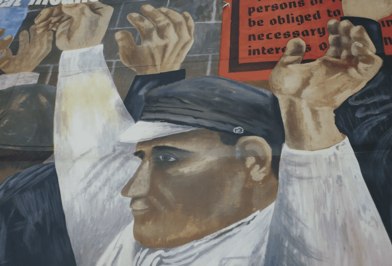 WWII US Made Poster - We French Workers Warn You - Poster Large 28 x 40 - Dated 1942 - Image 4