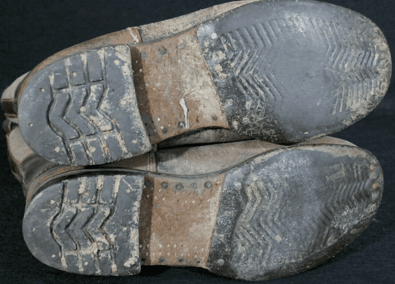 WWII German Wehrmacht - Winter Combat Boots - Eastern Front Felt & Leather - Issued - Image 2
