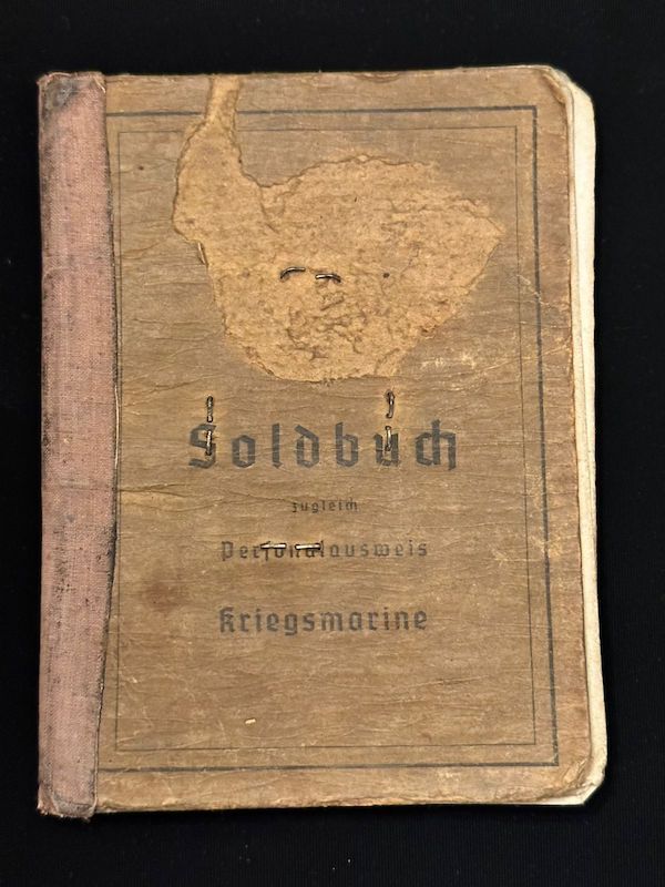 WWII German Kriegsmarine Soldbuch - Matrosen Gef Otto Sadowski - Hafenkommandant Antwerpen - Antwerp 1944 - Image 3