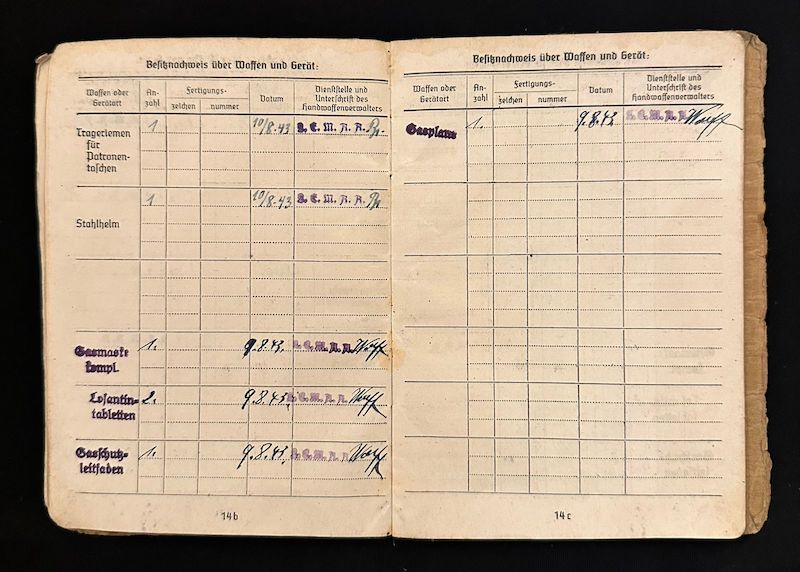 WWII German Kriegsmarine Soldbuch - Matrosen Gef Otto Sadowski - Hafenkommandant Antwerpen - Antwerp 1944 - Image 11