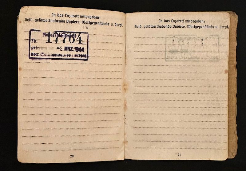 WWII German Kriegsmarine Soldbuch - Matrosen Gef Otto Sadowski - Hafenkommandant Antwerpen - Antwerp 1944 - Image 14