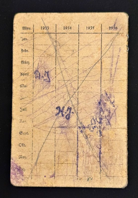 WWII German Deutsche Jungvolk (Hitler Youth) Identity Document - Killed in Action - Aufklärungs Abt 26 - 26 Inf Div - Grenade Splinter in Head (Sold) - Image 5