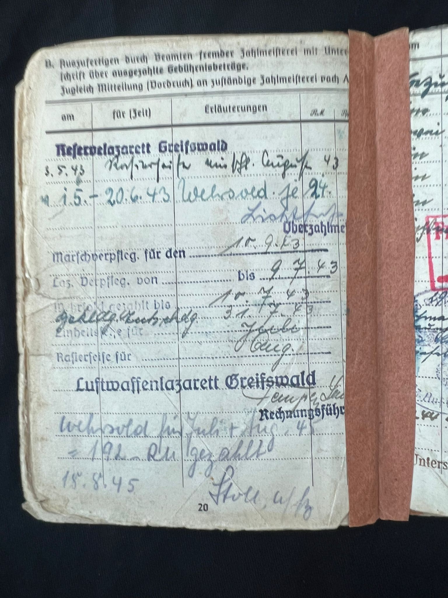 WWII German Waffen SS Soldbuch - SS-Hauptsturmführer Willfried Segebrecht - Commander 1st Company - SS-Panzer-Aufklärungsabteilung 16 RFSS - War Criminal - Worst Massacre of Civilians by the Waffen SS on the Western Front - Italy - Vinca - Monte Sole - Bardine - Valla - Exceptionally Rare Historical Evidence ( SOLD ) - Image 17