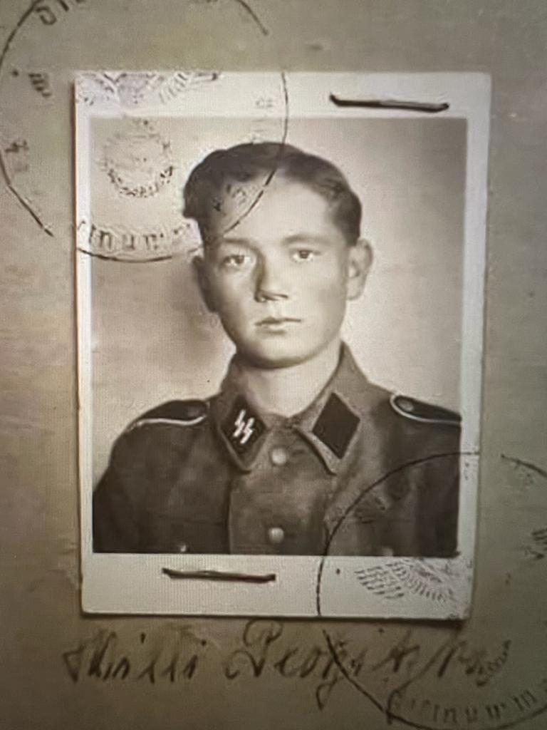 WWII German Waffen SS Soldbuch - Panzer Grenadier Willi Plotzitzka - Normandy & Ardennes - Divisions-Begleit-Kompanie - 12.SS-Panzerdivision “Hitlerjugend” - MP44 - KIA at 17 in Bastogne 1945 - Ultra Rare (Sold)