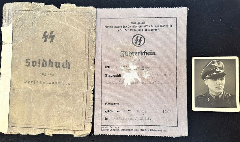 WWII German Waffen SS Grouping - SS-Oberscharführer Johann Paul - SS Flak Abt 3 - Totenkopf - "Meldehund" (Offer Accepted) - Image 3