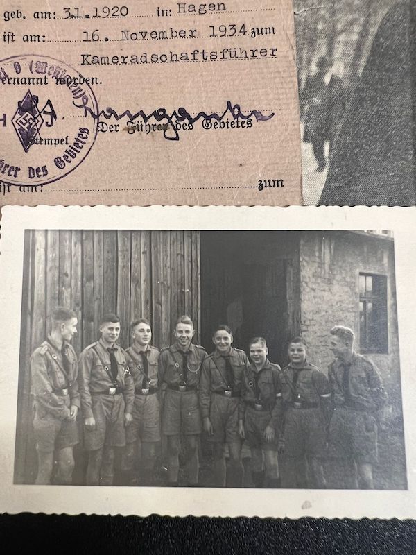 WWII German Wehrmacht Wehrpass - Hitler Youth Leaders Identity Papers - Golden HJ Badge - Leutnant Otto Banse - Gebirgsjäger Regiment 138 - Killed in Action - Image 3