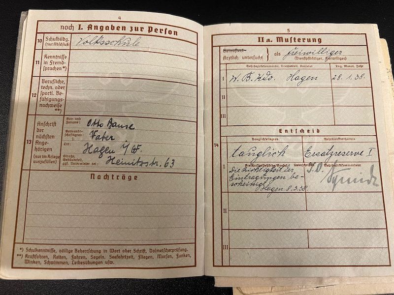 WWII German Wehrmacht Wehrpass - Hitler Youth Leaders Identity Papers - Golden HJ Badge - Leutnant Otto Banse - Gebirgsjäger Regiment 138 - Killed in Action - Image 15
