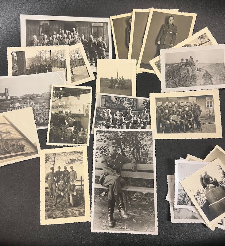WWII German Wehrmacht Wehrpass - Hitler Youth Leaders Identity Papers - Golden HJ Badge - Leutnant Otto Banse - Gebirgsjäger Regiment 138 - Killed in Action - Image 35